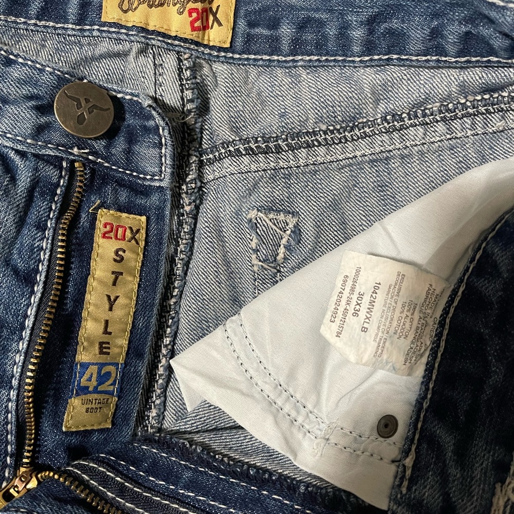 20X Men's Classic Blue Bootcut Jeans